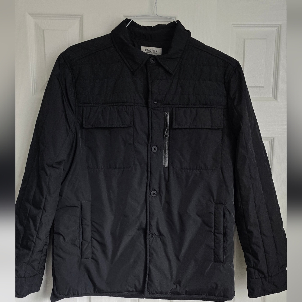 Kenneth Cole Reaction Men's Black Quilted Jacket Medium